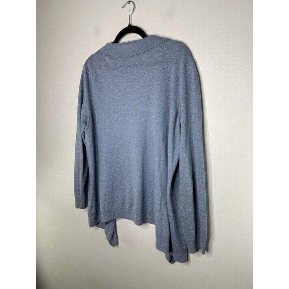 Talbots Women’s Long Sleeve Light Blue Cardigan Wool Blend Sweater Size Medium - Picture 8 of 12